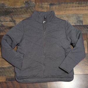 Three Dots Gray Puffer Jacket